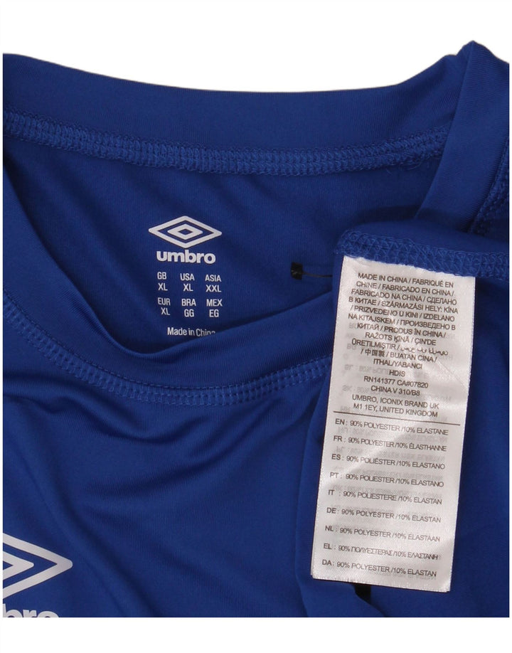 UMBRO Herren Top Langarm XL Blau Polyester
