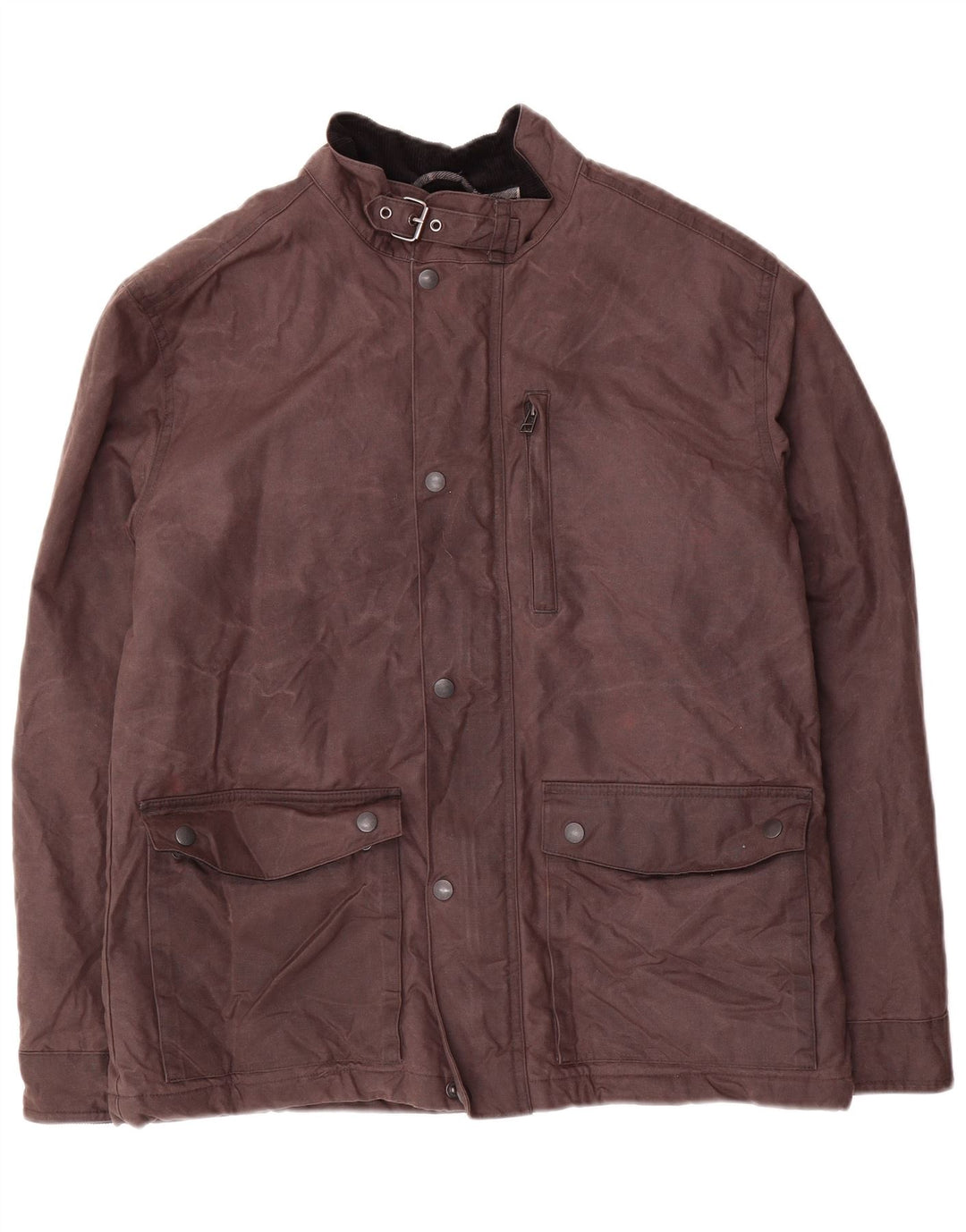 Marks & Spencer Herrenjacke aus gewachster Baumwolle, UK 38, Mittelbraun