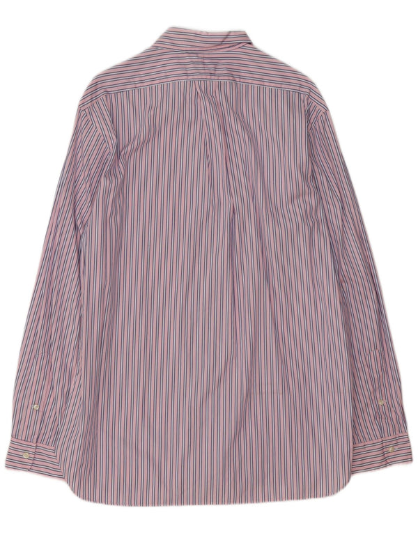 POLO RALPH LAUREN Mens Custom Fit Shirt Size 42 16 1/2 Large Pink Striped