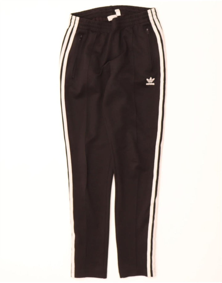 ADIDAS Womens Tracksuit Trousers UK 10 Small Black Polyester Vintage Adidas and Second-Hand Adidas from Messina Hembry 