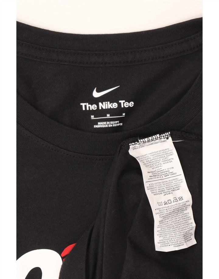 Nike Herren-Golfshirt mit Grafik, langärmlig, mittelblaue Baumwolle
