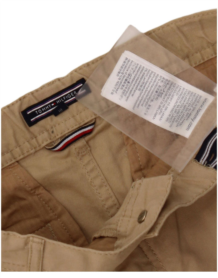TOMMY HILFIGER Slim Chino-Hose für Jungen, 9–10 Jahre, W26, L25, beige Baumwolle