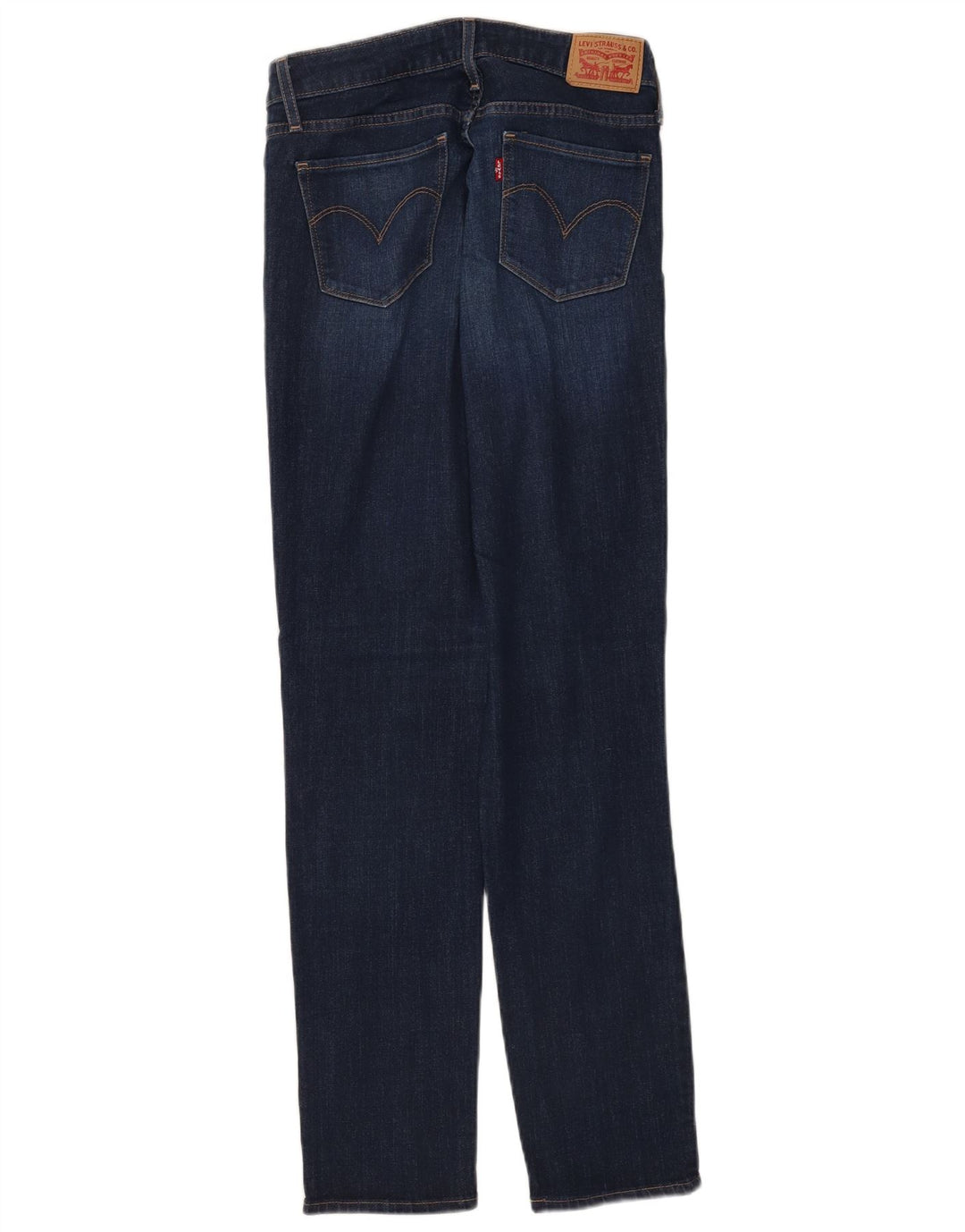 Levi's Damen 712 Slim Jeans W28 L32 Marineblau Baumwolle