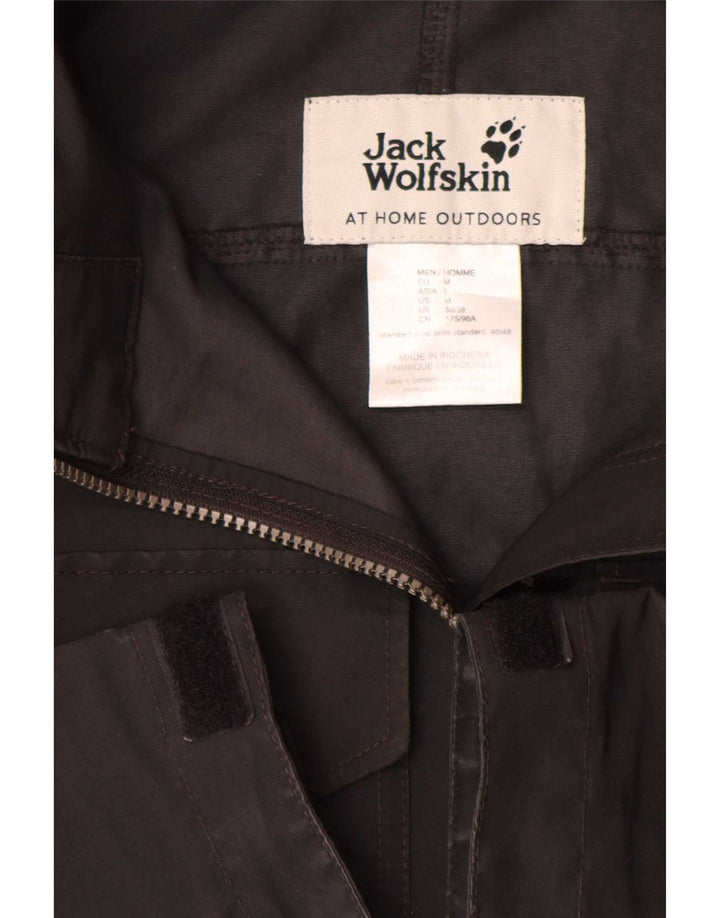 Jack Wolfskin Herren-Regenjacke mit Kapuze, UK 36/38, mittelschwarz, Polyester