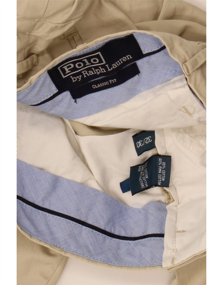 POLO RALPH LAUREN Herren-Chinohose mit gerader klassischer Passform, W32, L30, Beige