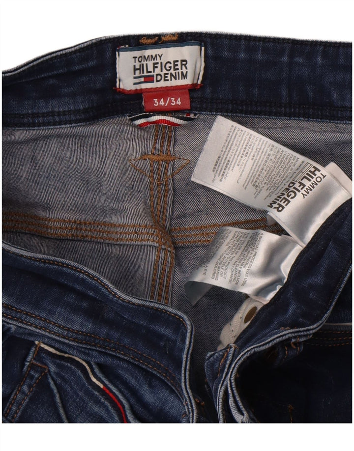 Tommy Hilfiger Herren Ryan Bootcut Jeans W34 L34 Blaue Baumwolle