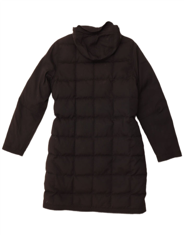 TIMBERLAND Wattierter Damenmantel mit Kapuze, UK 14, Mittelschwarzes Nylon