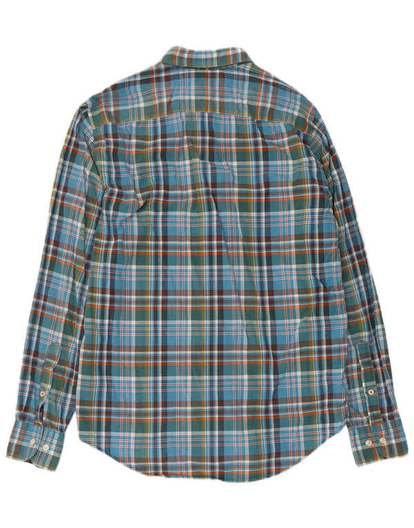 Tommy Hilfiger Herren New York Fit Hemd, klein, blau kariert, Baumwolle