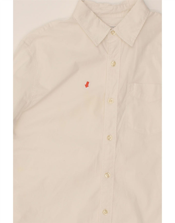 GAP Mens Coupe Standard Standard Fit Shirt Small White Cotton Vintage Gap and Second-Hand Gap from Messina Hembry 