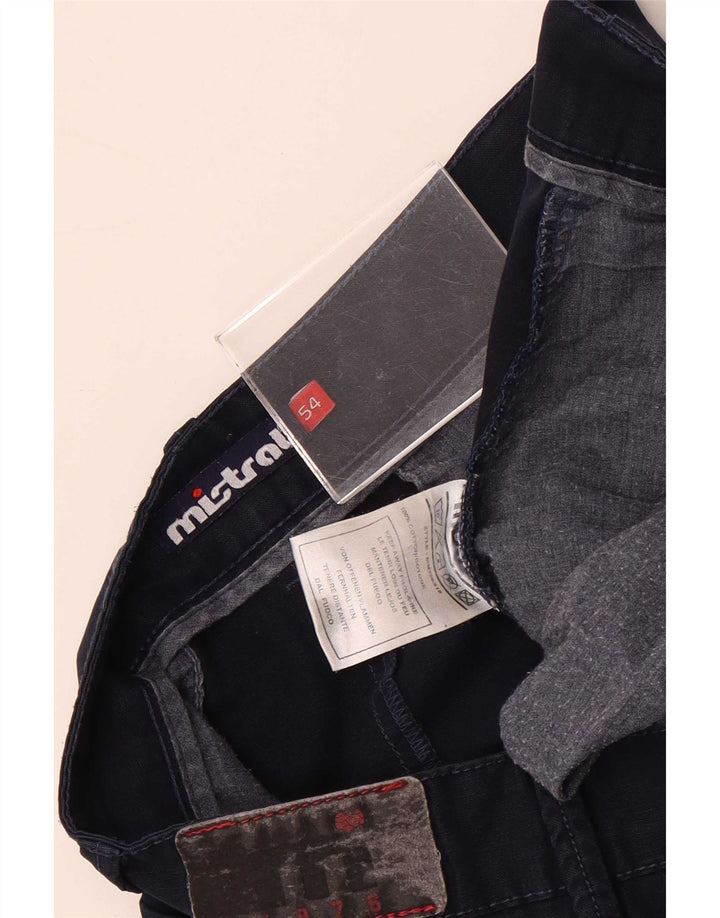 Mistral Herren Cargoshorts IT 54 2XL W38 Marineblaue Baumwolle