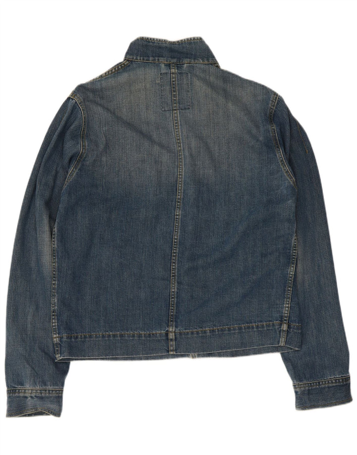Playlife Herren Jeansjacke UK 42 XL Blaue Baumwolle