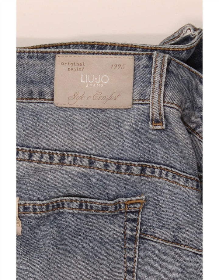 Liu Jo Damen Distressed Skinny Jeans W30 L30 Blau