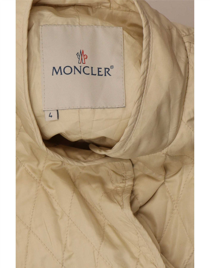 Moncler Damen Steppjacke Größe 4 XL Beige