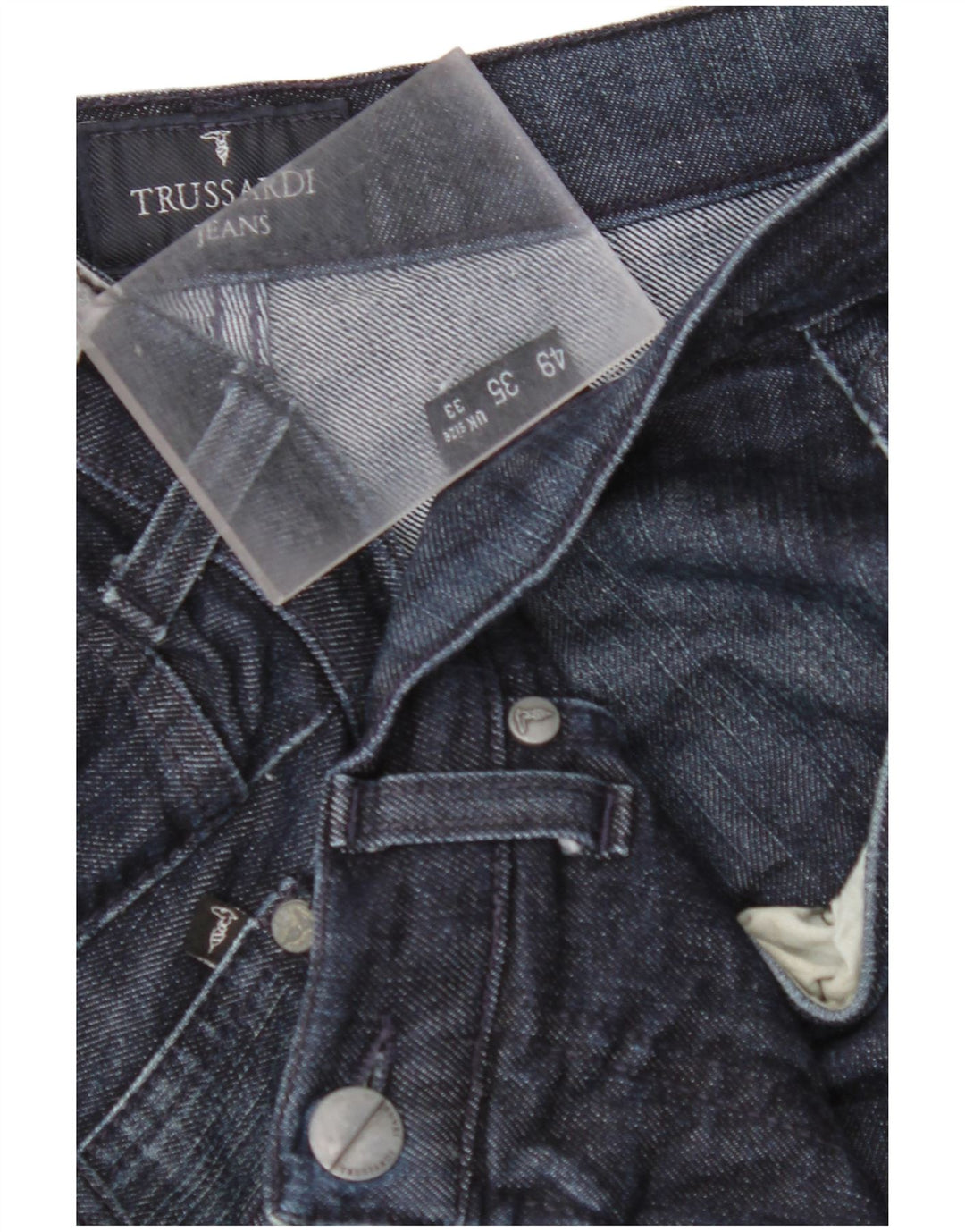 TRUSSARDI Herren Straight Jeans W33 L31 Marineblau