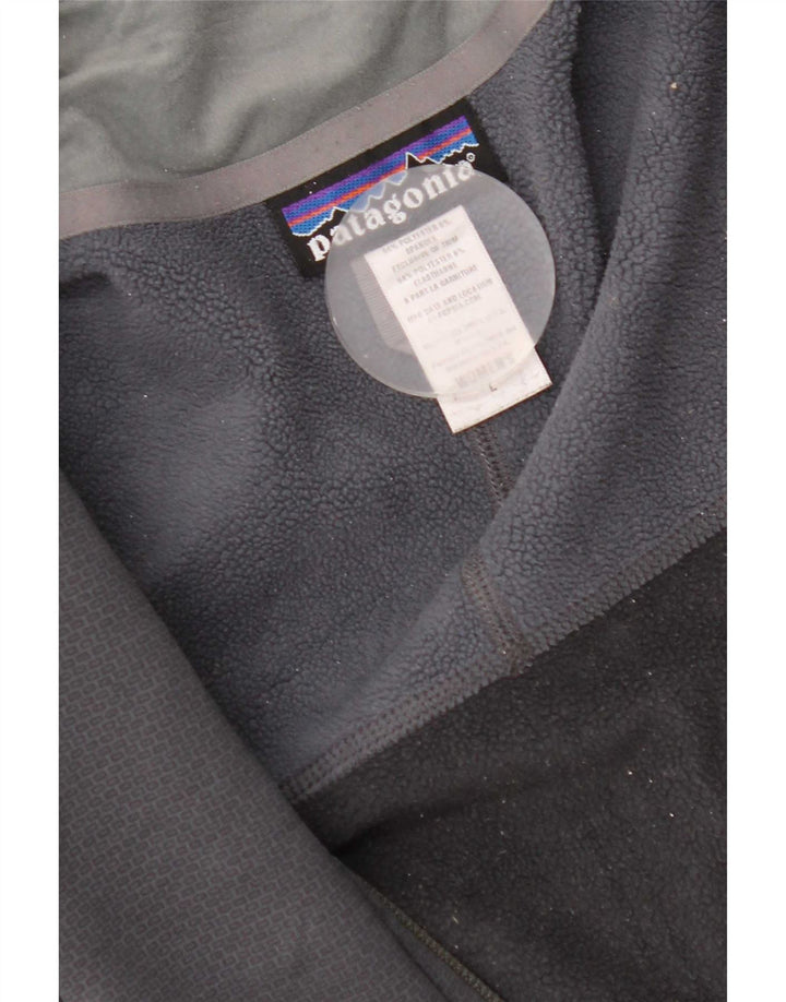 Patagonia Damen-Trainingsanzug-Top-Jacke, UK 16, Größe L, Grau, Farbblock