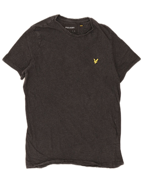 Lyle & Scott Herren T-Shirt Top Small Grau Baumwolle