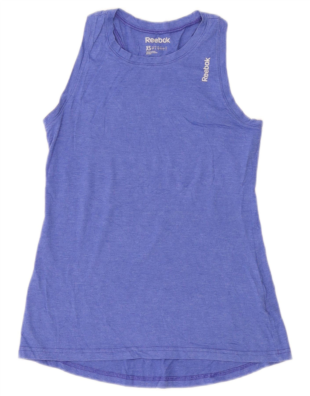 REEBOK Damen Weste Top UK 8 Small Blau Polyester
