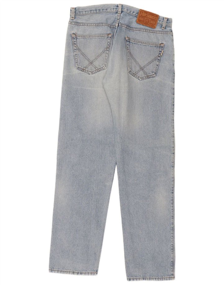 Roy Rogers Herren Distressed Straight Jeans W34 L33 Blau