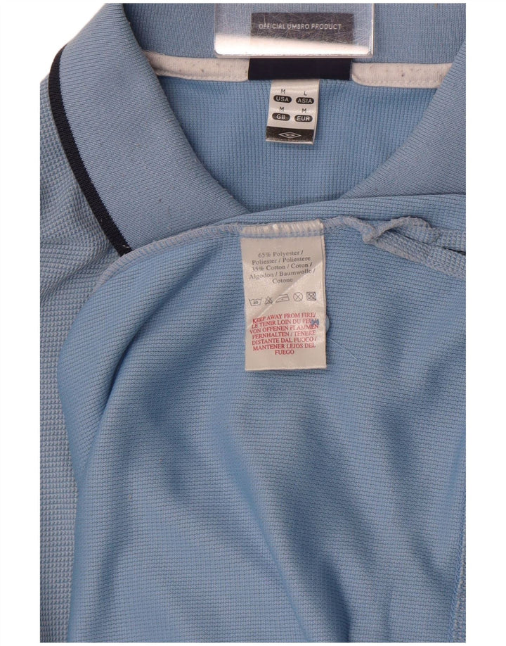 Umbro Herren-Poloshirt aus mittelblauem Polyester