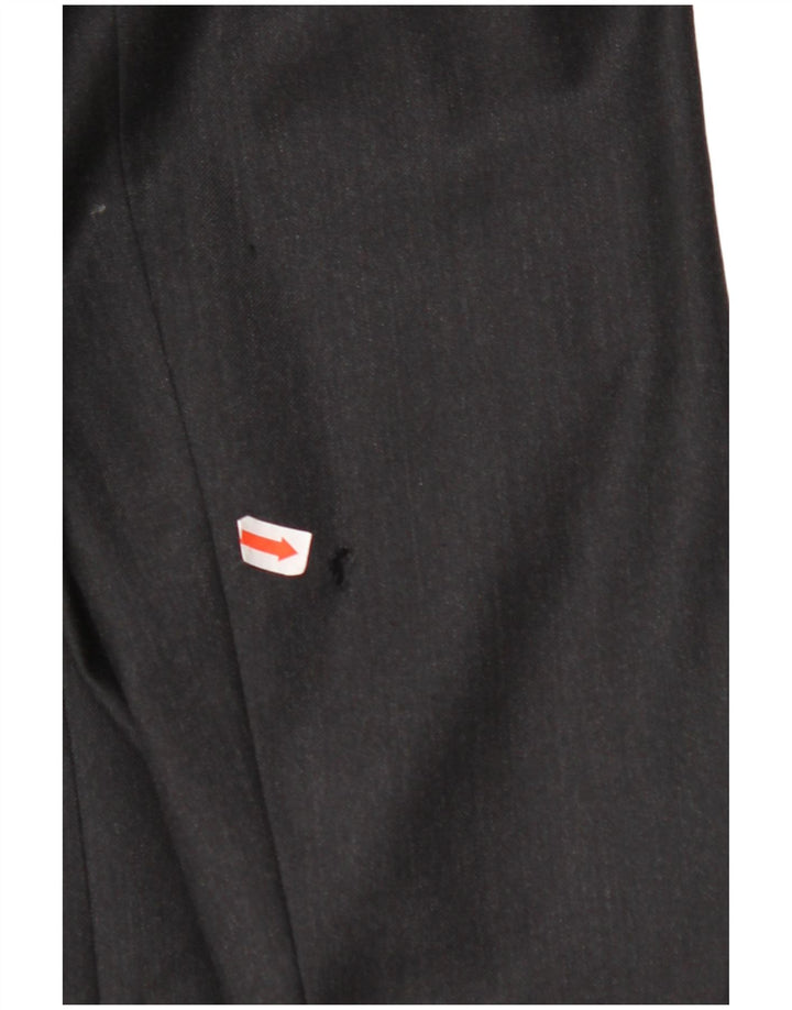 ARMANI COLLEZIONI Herren 3-Knopf-Blazerjacke IT 52 XL Schwarze Wolle