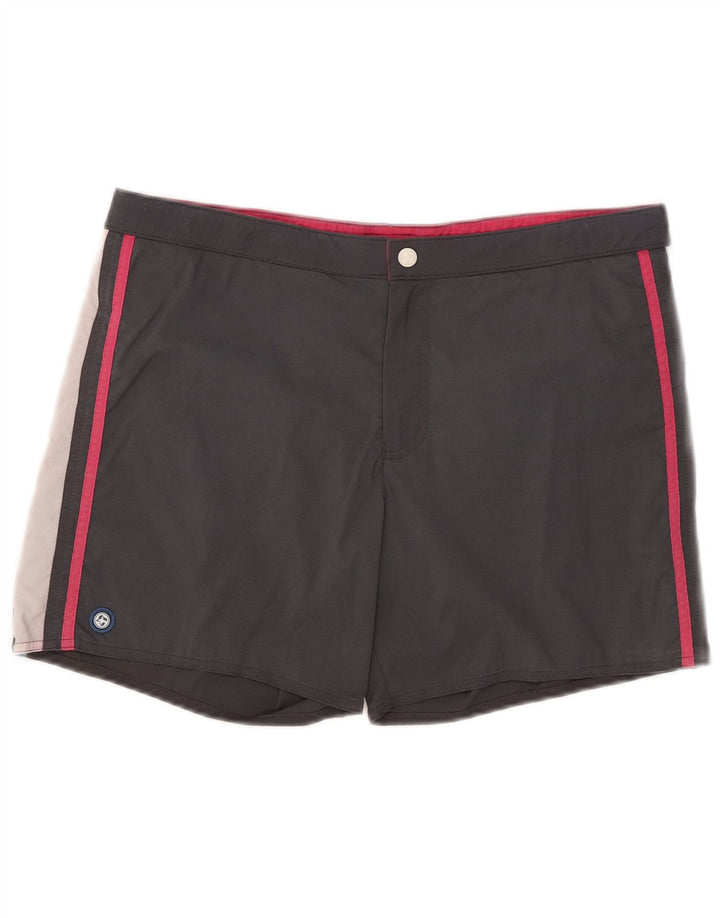 Colmar Herren-Badeshorts, EU 52, groß, graues Colourblock-Polyamid