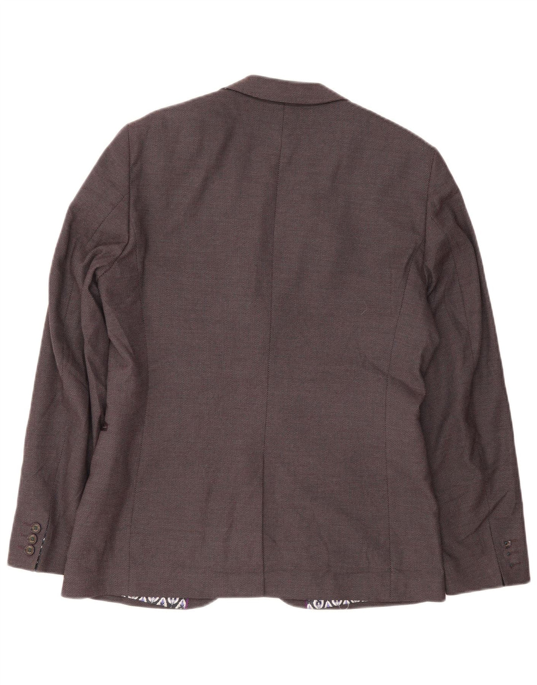 Ted Baker Herren-Blazer mit 2 Knöpfen, Größe 4, groß, lila, Polyester, modern