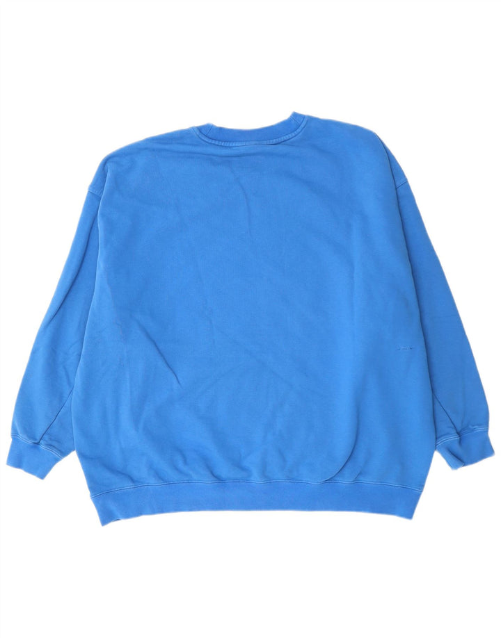ADIDAS Damen-Sweatshirt in Übergröße, Größe UK 14, Größe L, Blau, Baumwolle