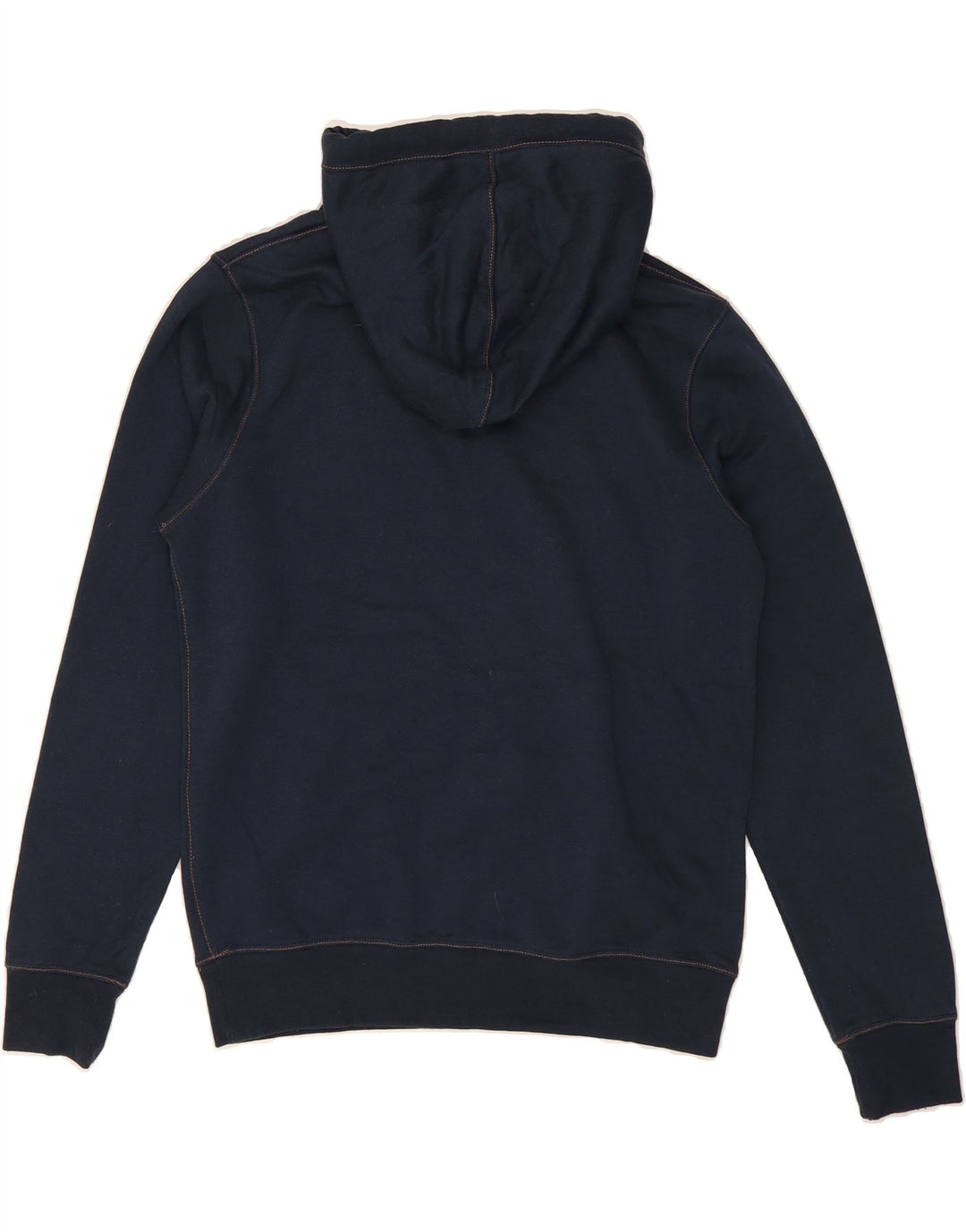 JACK & JONES Mens Hoodie Jumper Small Navy Blue Cotton Vintage Jack & Jones and Second-Hand Jack & Jones from Messina Hembry 