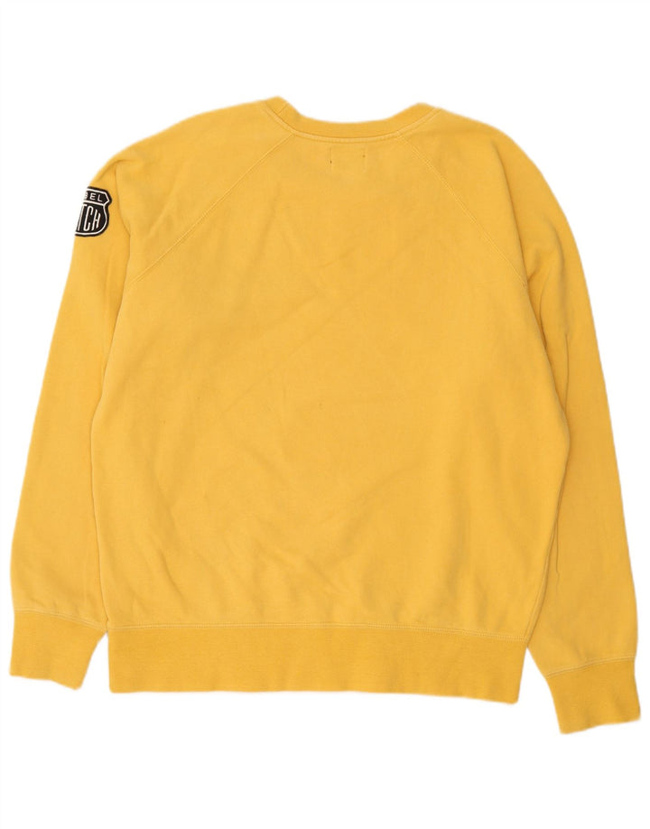 Datch Damen-Sweatshirt mit Grafik, UK 20 2XL, gelbe Baumwolle