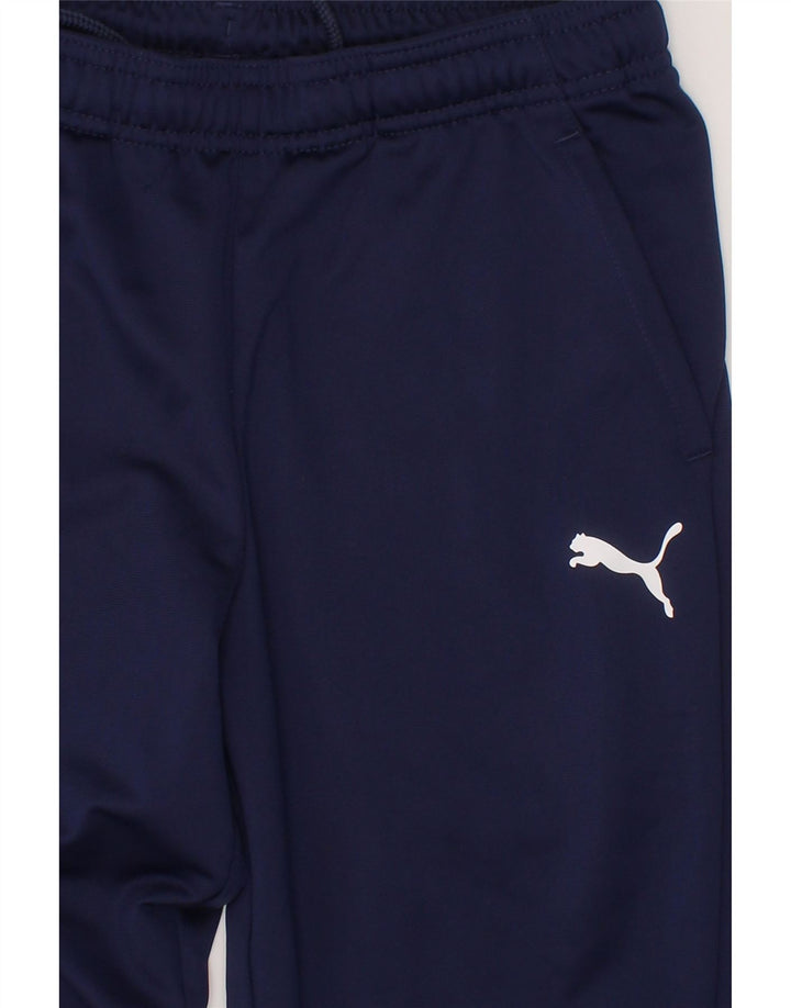 PUMA Boys Tracksuit Trousers 11-12 Years  Navy Blue Vintage Puma and Second-Hand Puma from Messina Hembry 