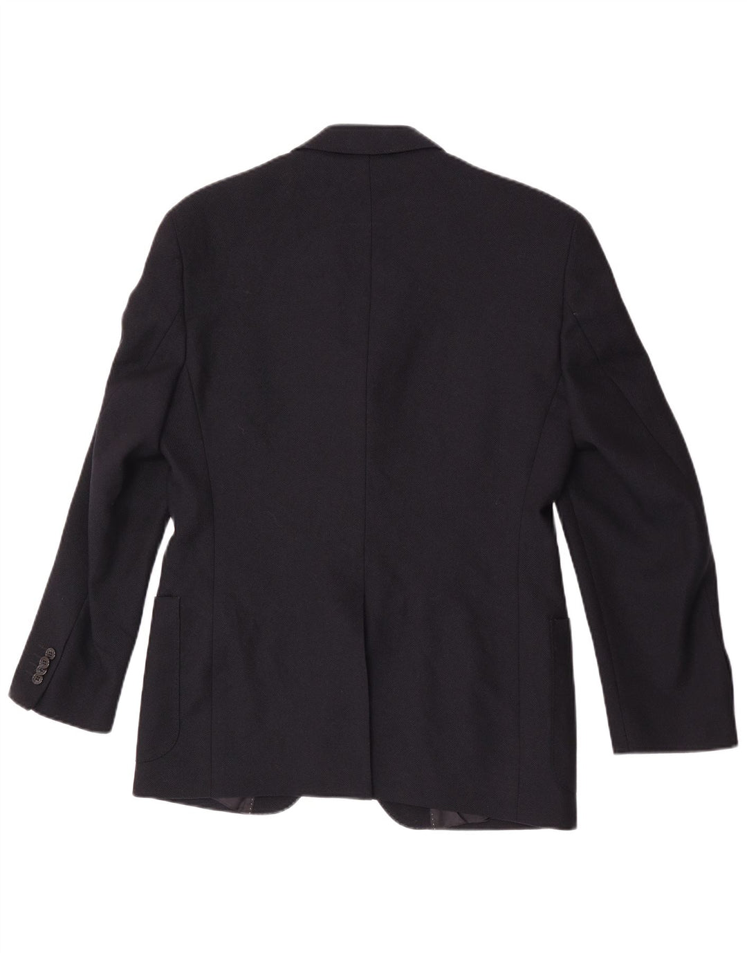 Seventy Herren-Blazer mit 3 Knöpfen, Größe 46, klein, marineblaue Schurwolle