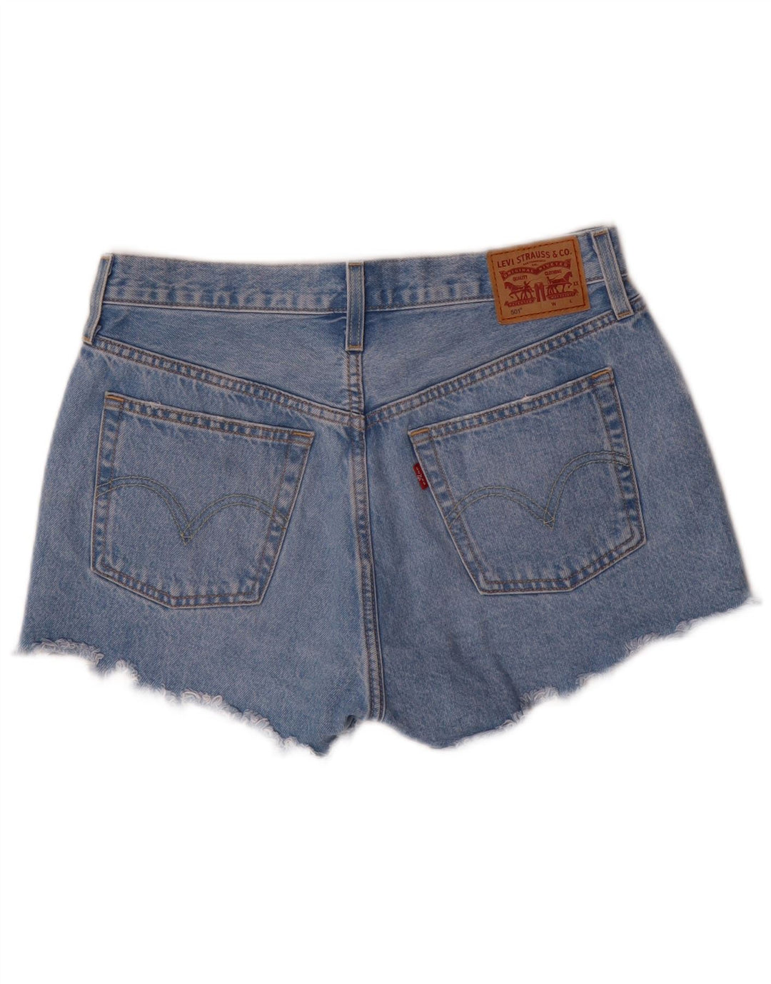 Levi's Damen 501 Denim Hot Pants W29 Mittelblaue Baumwolle