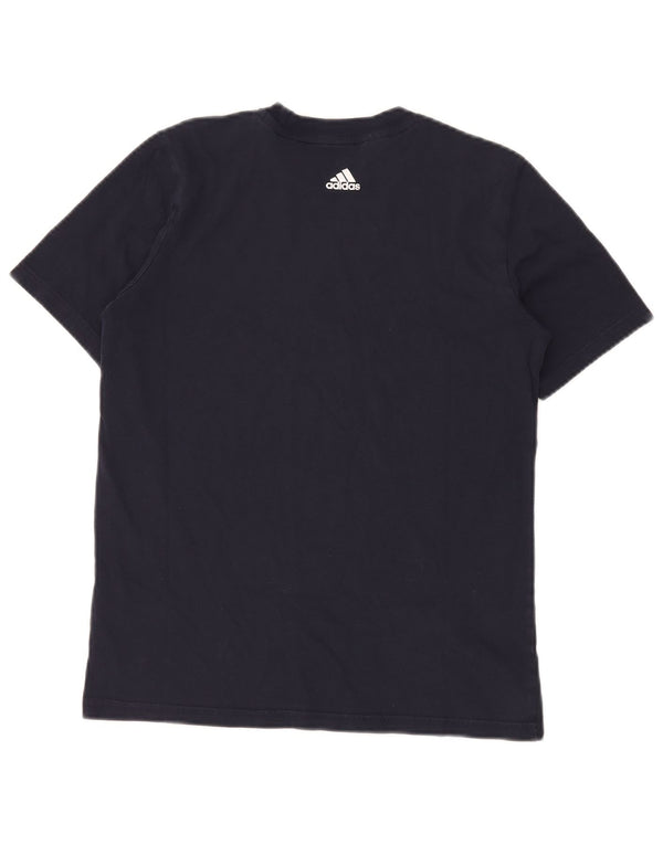 ADIDAS Grafik-T-Shirt für Jungen, 13–14 Jahre, marineblaue Baumwolle