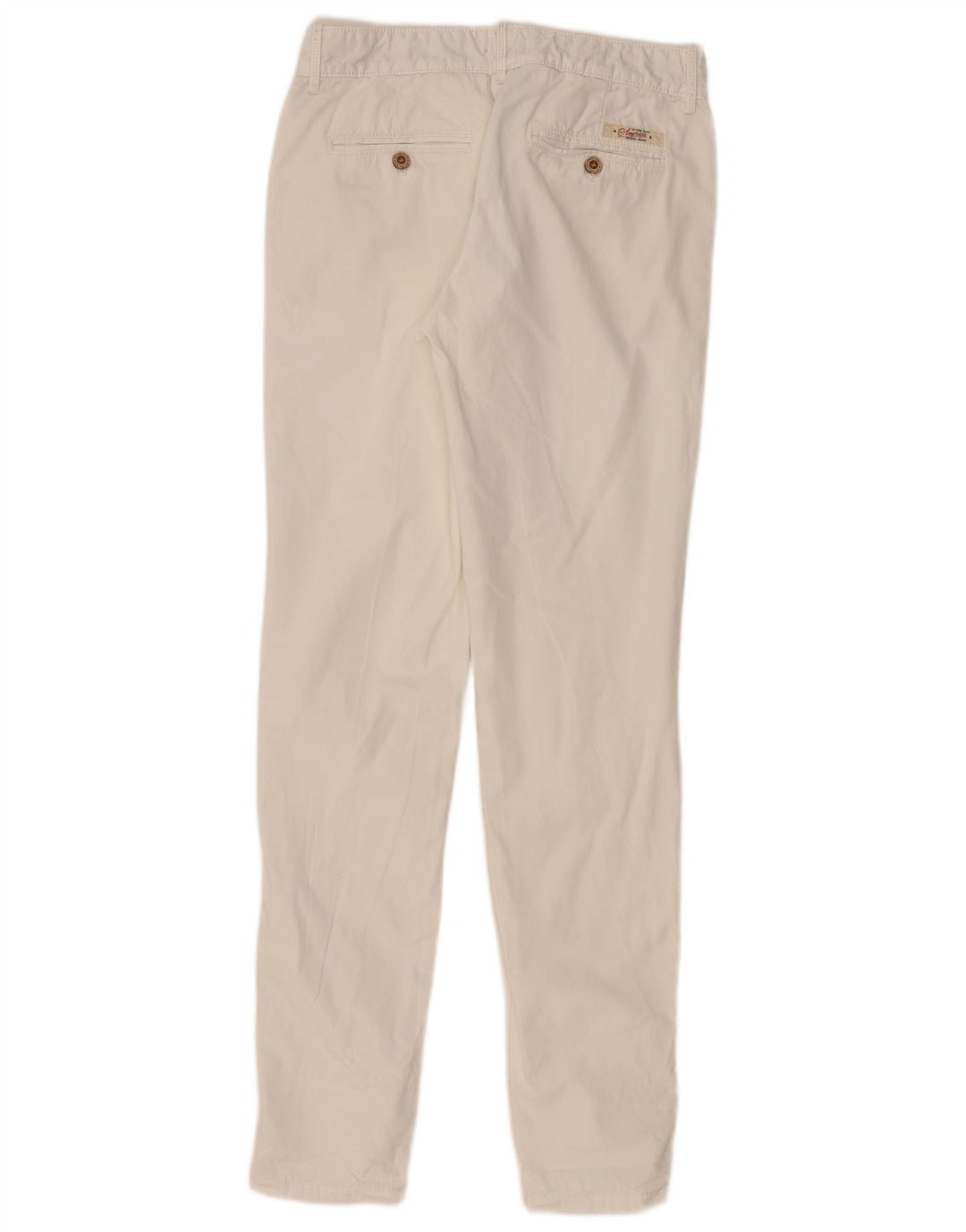 Tommy Hilfiger Slim Chino-Hose für Damen, W27, L32, Weiß