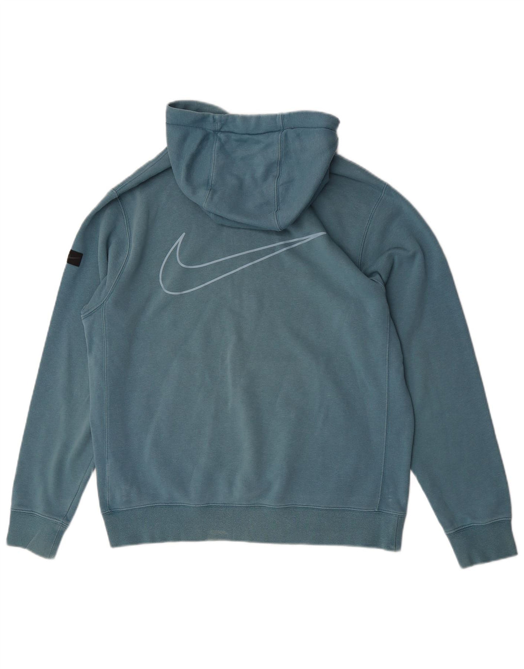 Nike Herren-Kapuzenpullover mit Grafik, mittelblaue Baumwolle