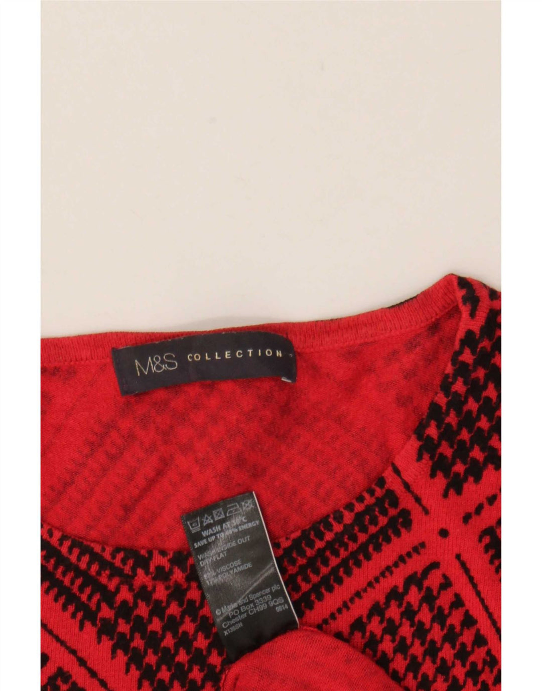 Marks & Spencer Damen-Pullover mit U-Boot-Ausschnitt, Gr. 12, Mittelrot