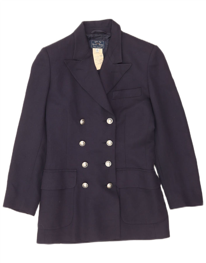 Les Copains Damen Blue Eagle Blazer Jacke IT 40 Small Marineblau