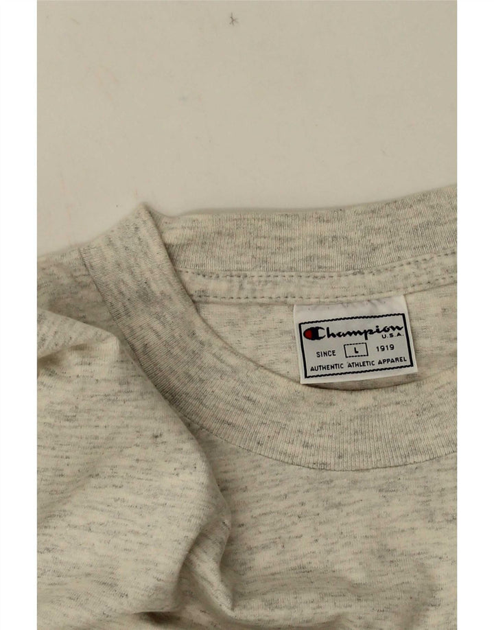 Champion Herren T-Shirt Top Large Grau meliert