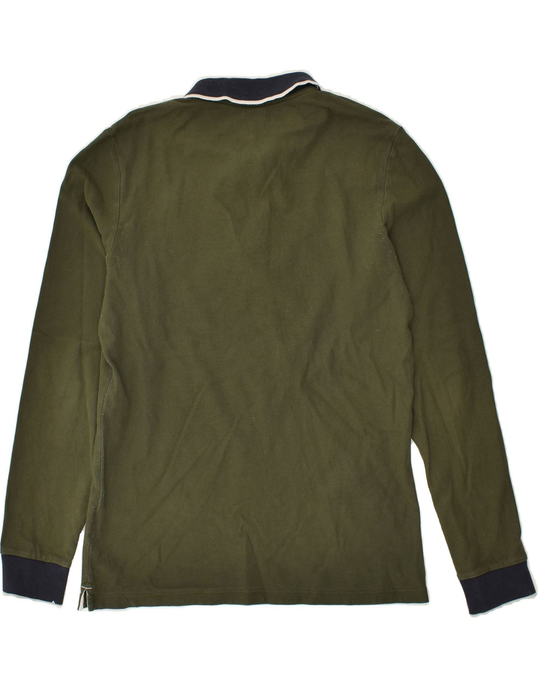NORTH SAILS Mens Long Sleeve Polo Shirt Medium Green Cotton | Vintage North Sails | Thrift | Second-Hand North Sails | Used Clothing | Messina Hembry 