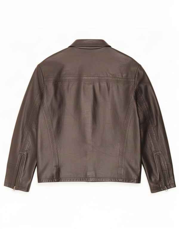 Conbipel Herren Lederjacke IT 48 Medium Schwarz