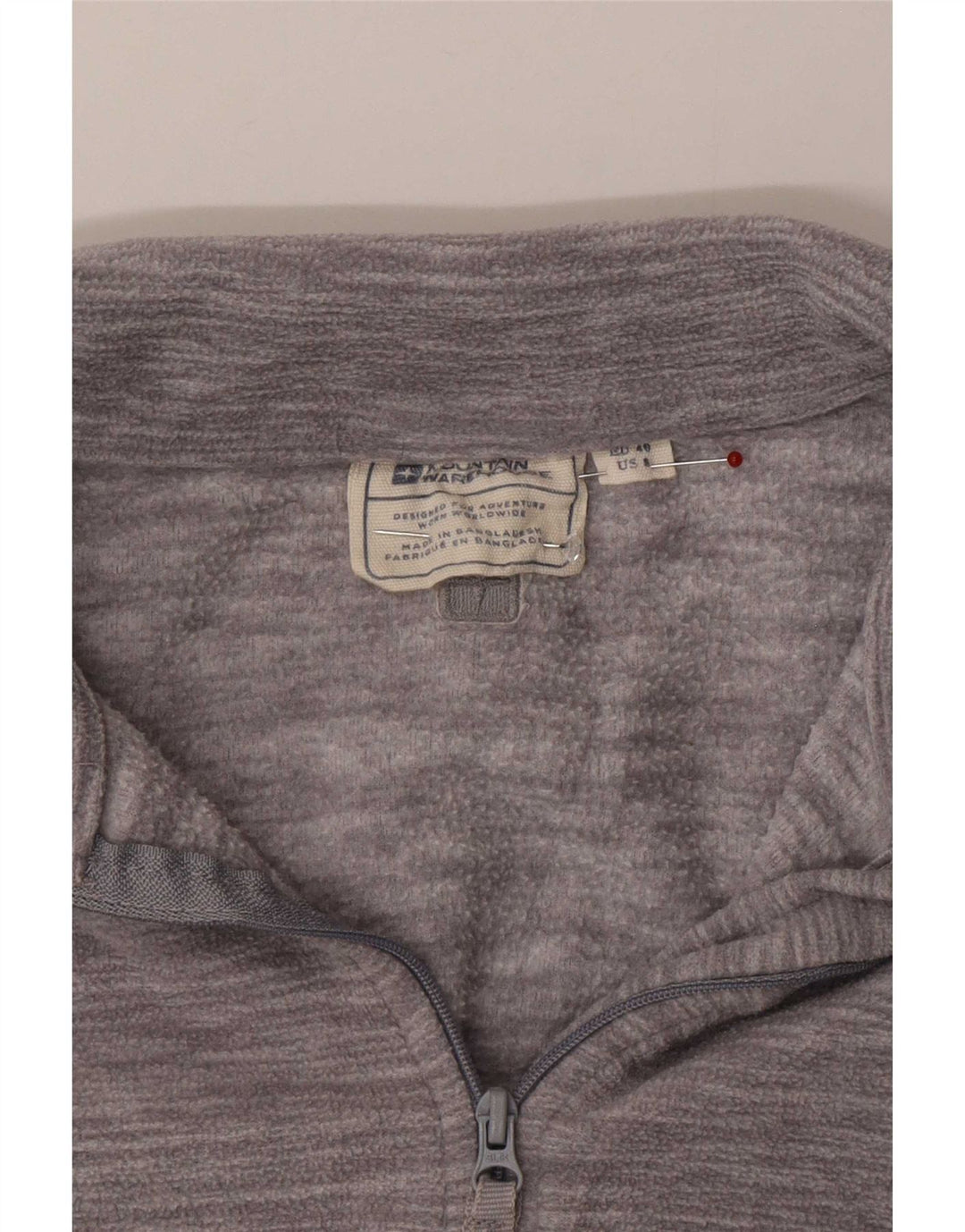 Mountain Warehouse Damen-Fleecepullover mit Reißverschluss am Kragen, EU 40, Mittelgrau