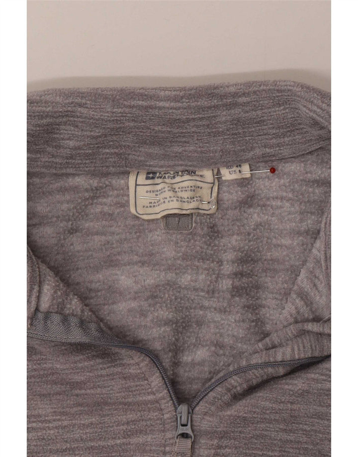 Mountain Warehouse Damen-Fleecepullover mit Reißverschluss am Kragen, EU 40, Mittelgrau
