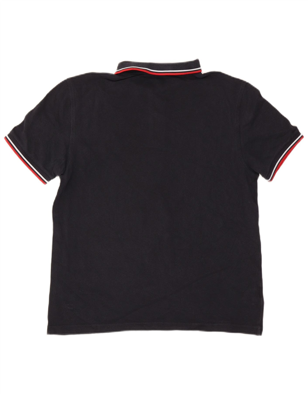 Fred Perry Herren-Poloshirt, groß, marineblau, gestreift, Baumwolle