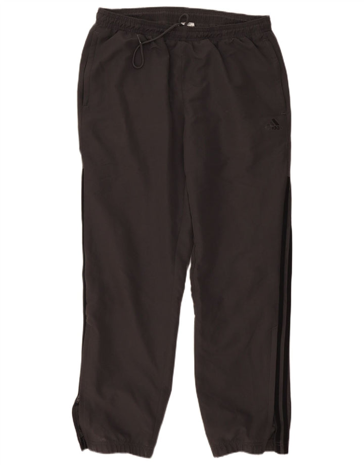 ADIDAS Herren-Trainingshose, Jogginghose, groß, grau, Polyester