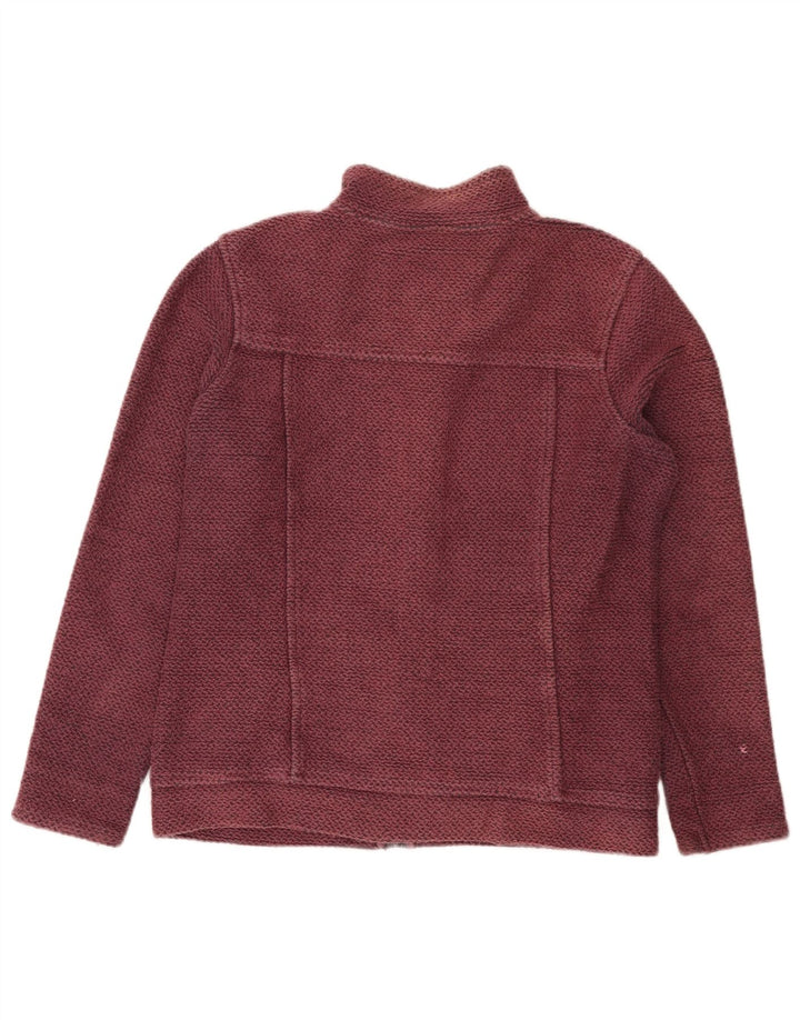 Weird Fish Damen-Trainingsanzug-Top-Jacke, UK 12, mittlere Burgunder-Baumwolle