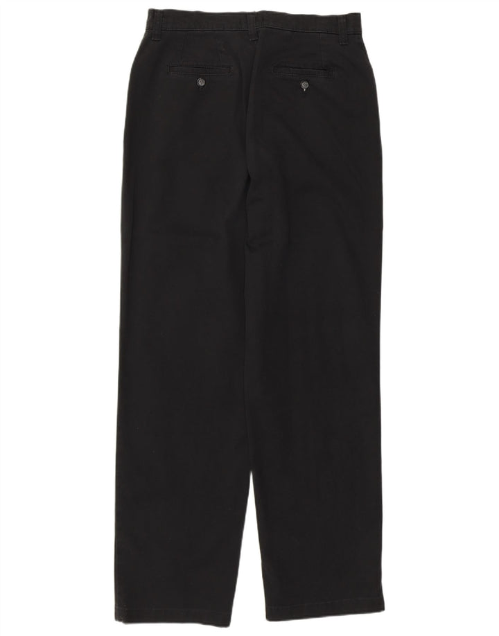 Lee Damen gerade Freizeithose US 8 Medium W30 L30 schwarze Baumwolle