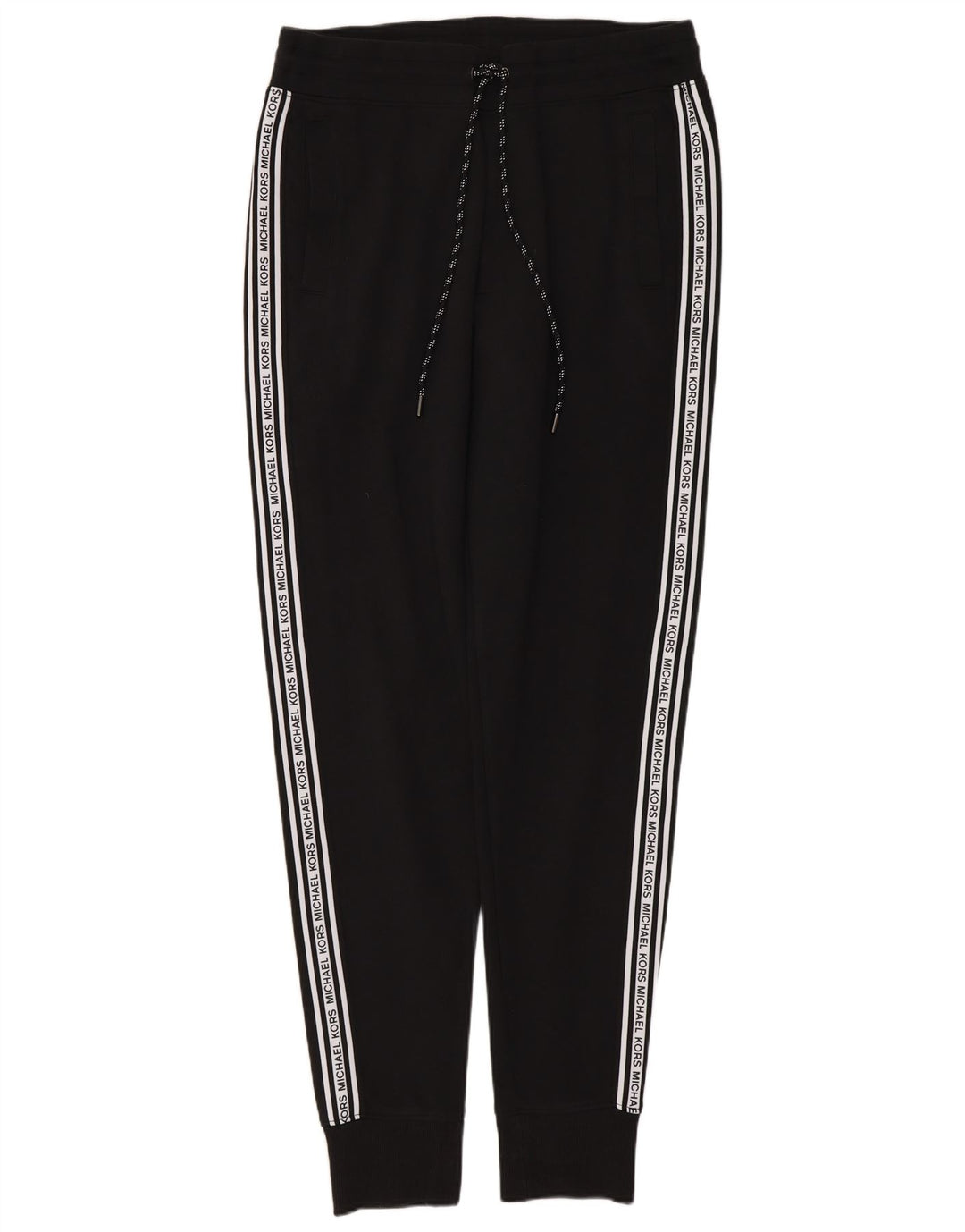 MICHAEL KORS Herren-Trainingsanzug mit Grafik, Jogginghose, Größe S, schwarze Baumwolle