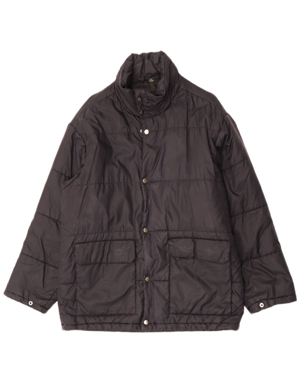 Egon Von Furstenberg Herren Wattierte Jacke UK 40 Large Schwarz