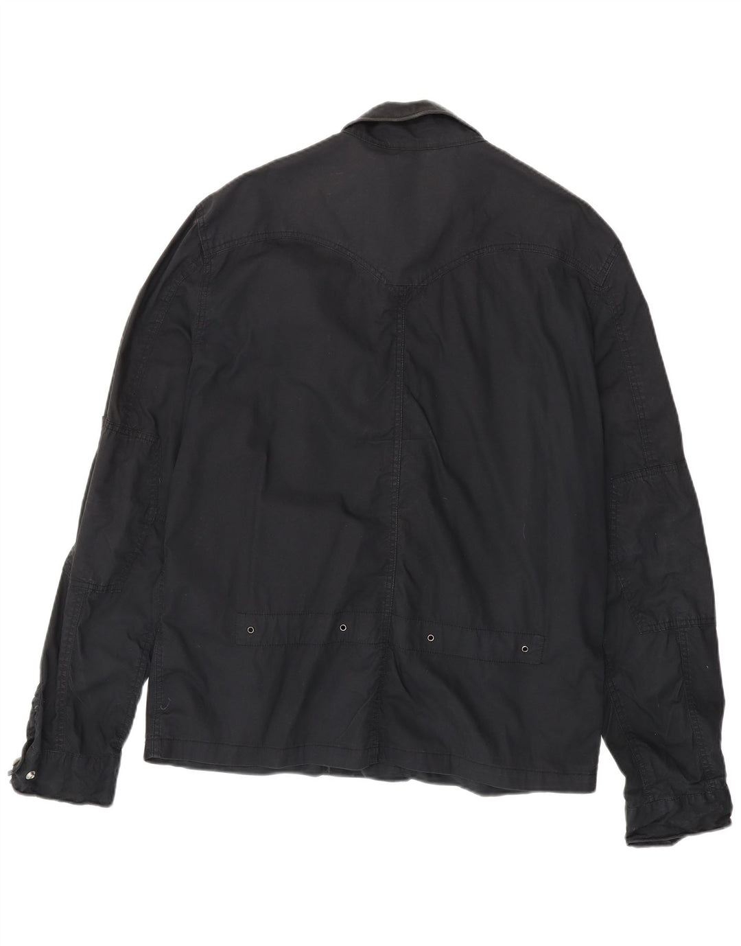 LEVI'S Herren-Militärjacke mit Grafik, UK 42, XL, schwarze Baumwolle