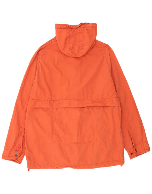 Fat Face Herren-Windbreakerjacke mit Kapuze, UK 40, Größe L, Orange, Baumwolle